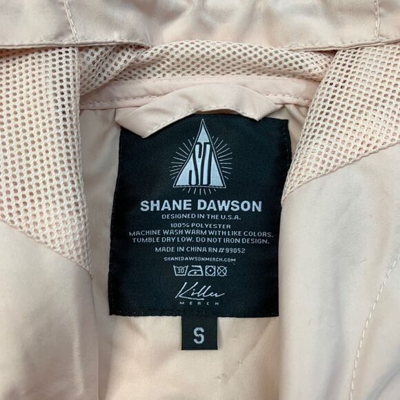 Shane Dawson Windbreaker Womens S Small Ice Peach Quarter Zip Pig Hoodie - Picture 6 of 15